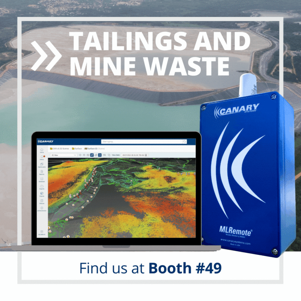 See you at the 2023 Tailings & Mine Waste show! Canary Systems